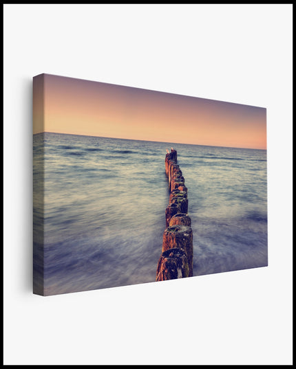 Breakwater Sunset Canvas