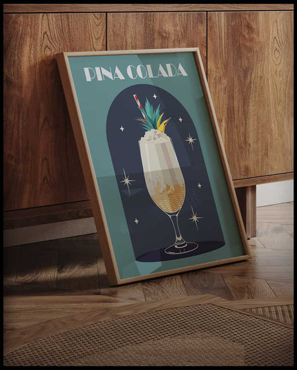 Pina Colada Cocktail Poster