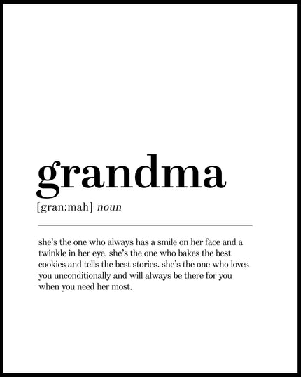 Definition Grandma