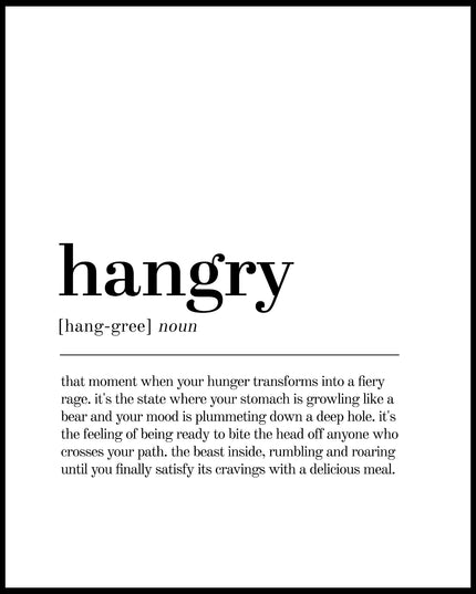 Definition Hangry