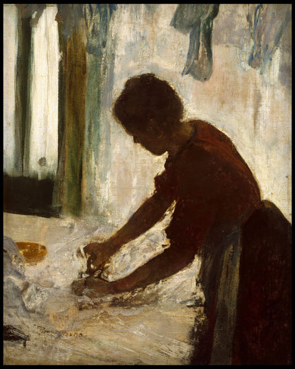 A Woman Ironing