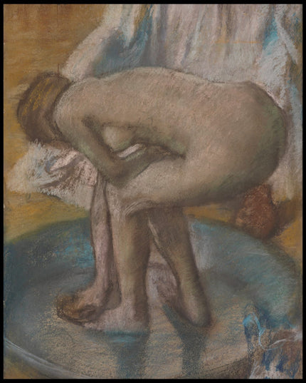 Woman Bathing in a Shallow Tub