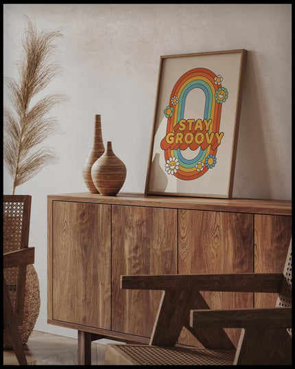 Stay Groovy Retro Poster