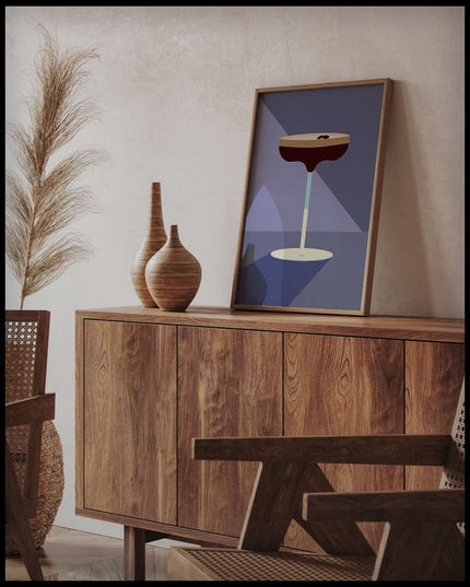 Espresso Martini Illustration Poster