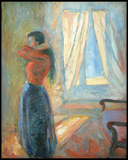 Woman Looking In The Mirror