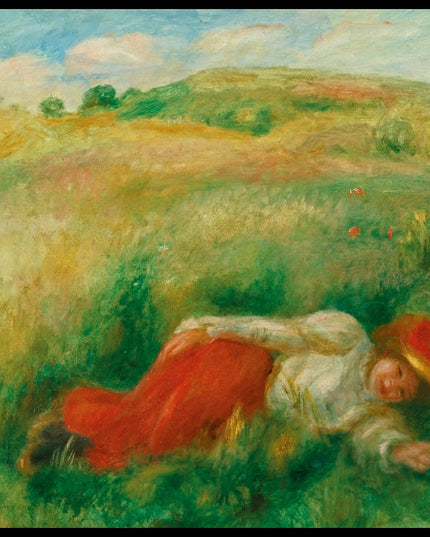 Femme Couchée Dans L'herbe