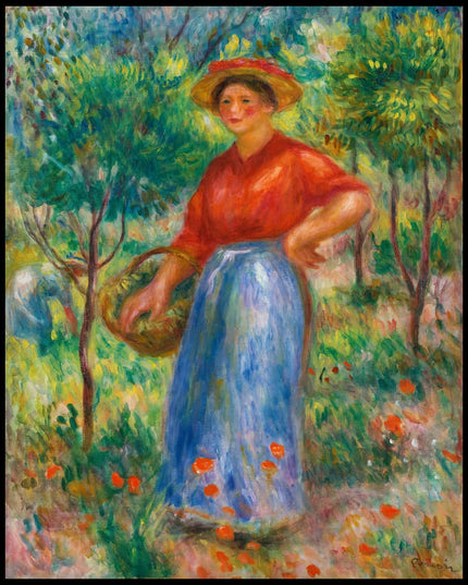 Jeune Fille Au Panier (Gabrielle Au Jardin)