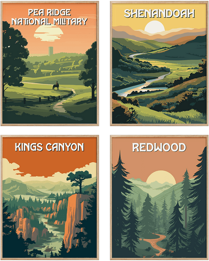 Nationalparks Poster Set