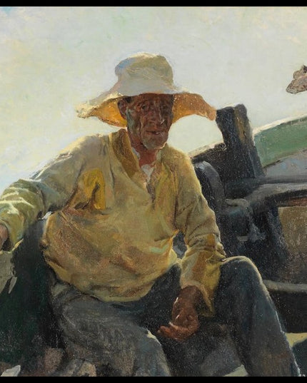 Old Fisherman in a Boat