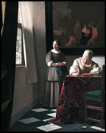 Lady Writing a Letter with her Maid