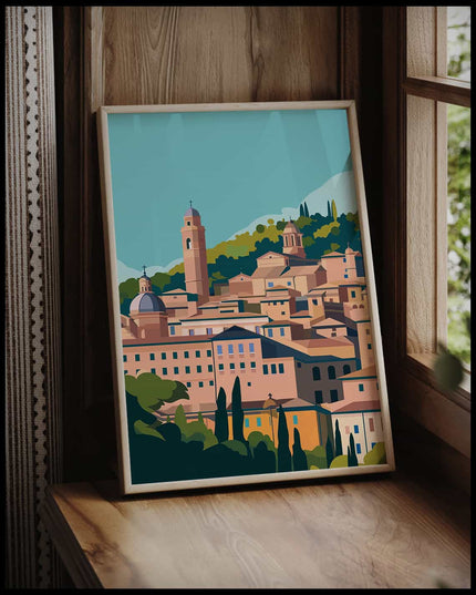 Urbino Illustration Poster