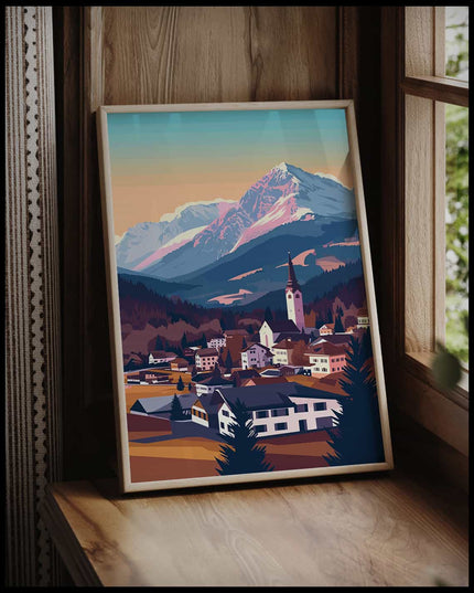 Seefeld Illustration Poster