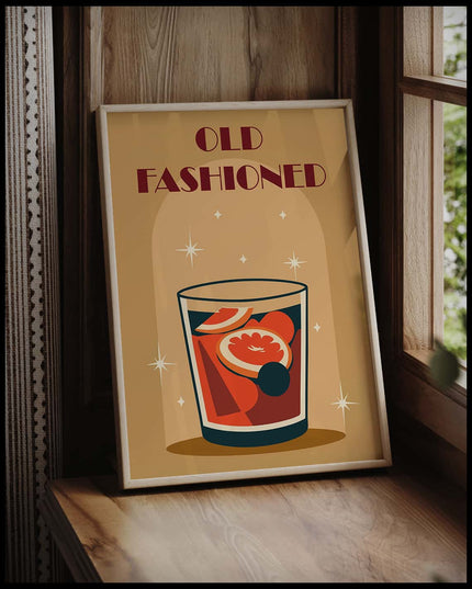 Old Fashioned Cocktail Poster