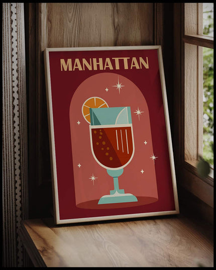 Manhattan Cocktail Poster