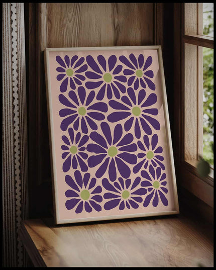 Blumenmuster Poster