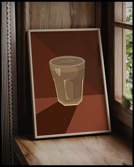 Cortado Coffee Illustration Poster