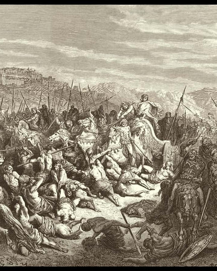 The israelites slaughter the syrians